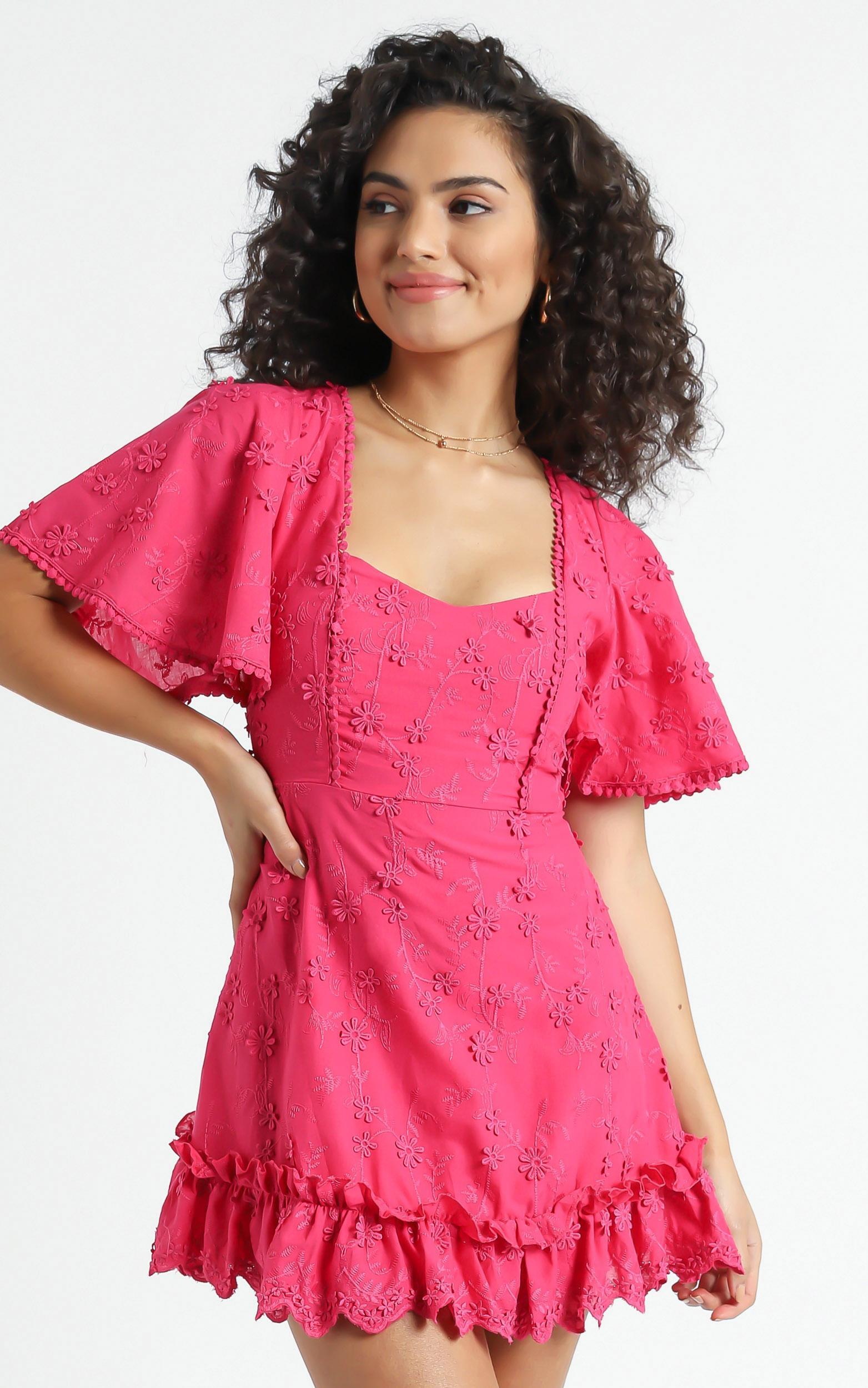 Fancy A Spritz Dress  in Hot Pink  Showpo 