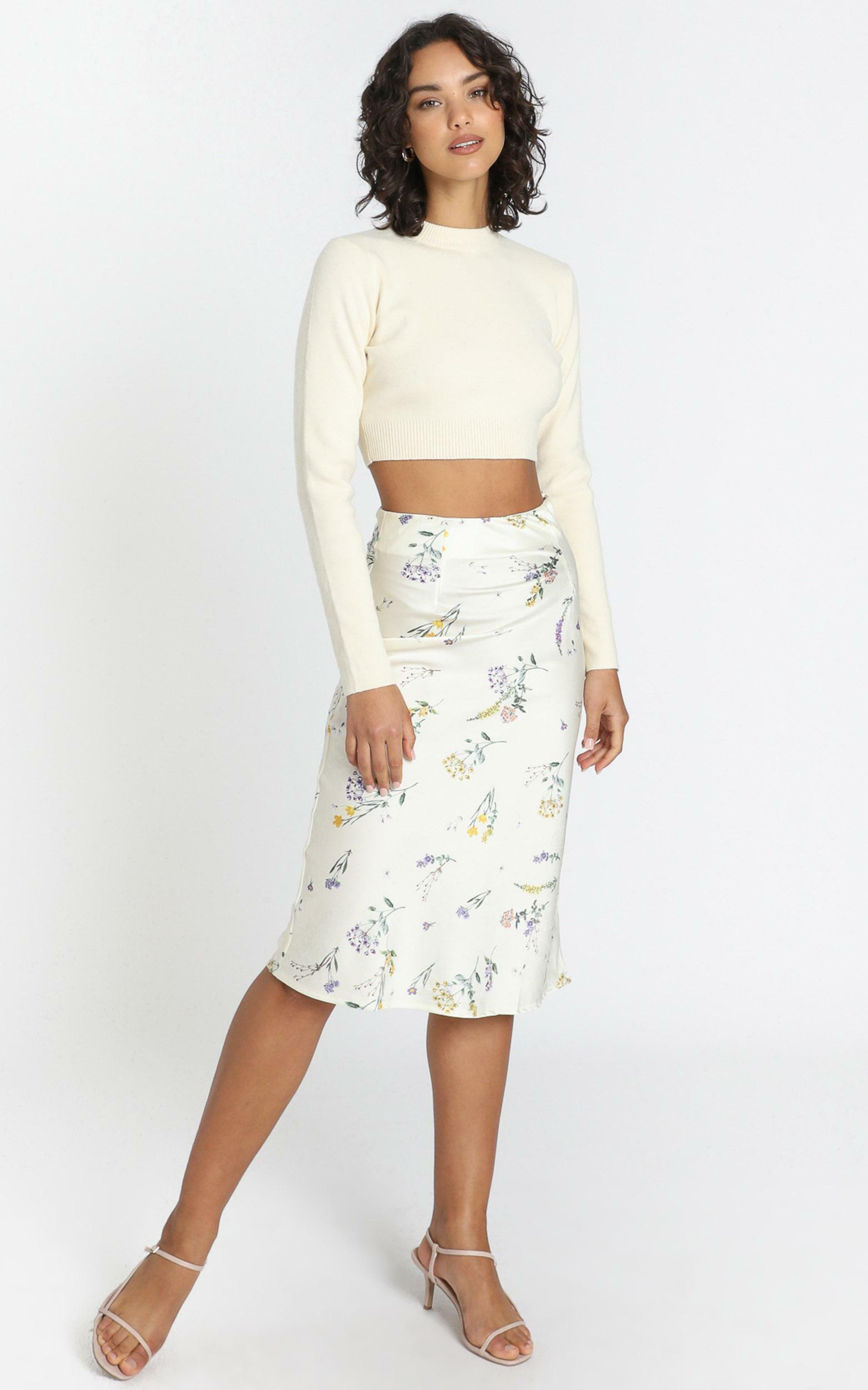 Creating Art Midi Skirt in Botanical Floral | Showpo EU